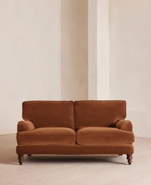 Arundel Two Seater Sofa - Velvet - Cinnamon - Listing Image
