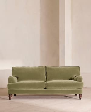 Arundel Three Seater Sofa - Velvet Lichen - Hover Image