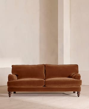 Arundel Three Seater Sofa - Velvet - Cinnamon - Listing Image