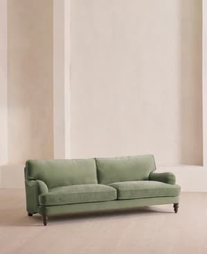 Arundel Four Seater Sofa - Velvet - Seafoam - Hover Image
