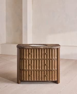 Devon Single Vanity - Dark Emperador - Hover Image