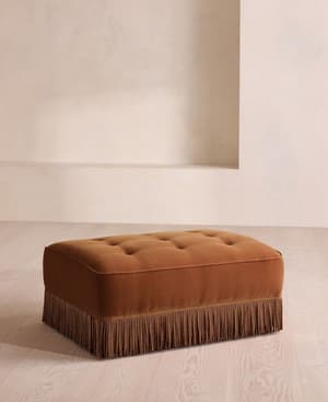 Elowen Ottoman - Velvet - Cinnamon - US - Listing Image