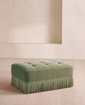 Elowen Ottoman - Velvet - Seafoam - US - Listing Image