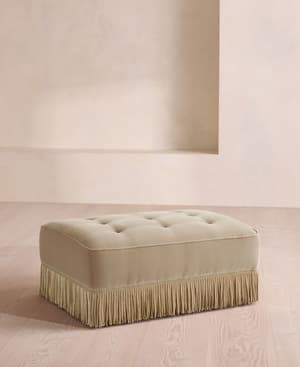Elowen Ottoman - Velvet - Oyster - UK - Listing Image