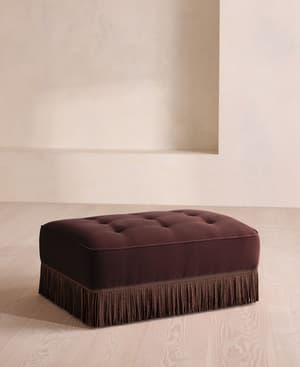 Elowen Ottoman - Velvet - Aubergine - US - Listing Image