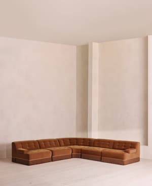 Elowen Modular Sofa - Corner Sofa - Velvet - Cinnamon - UK - Listing Image