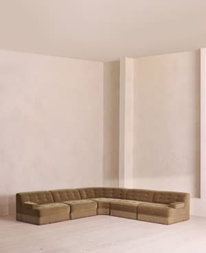 Elowen Modular Sofa - Corner Sofa - Velvet - Truffle - UK - Listing Image