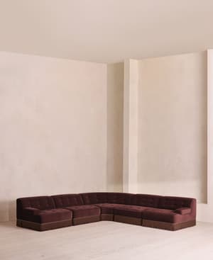 Elowen Sectional Sofa - Corner Sofa - Velvet - Aubergine - US - Listing Image