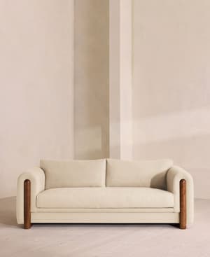 Farrell Three Seater Sofa - Linen - Bisque - UK - Listing Image