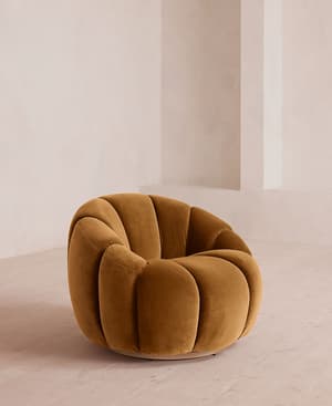 Garret Armchair - Velvet - Mustard - US - Listing Image