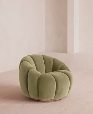 Garret Armchair - Velvet - Lichen - US - Listing Image