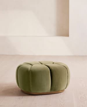 Garret Footstool - Velvet. Lichen - US - Listing Image