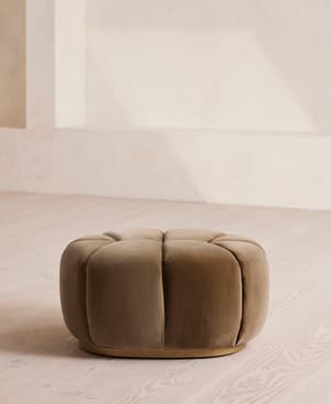 Garret Footstool - Velvet Truffle - US - Hover Image