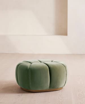 Garret Footstool - Velvet Seafoam - UK - Listing Image