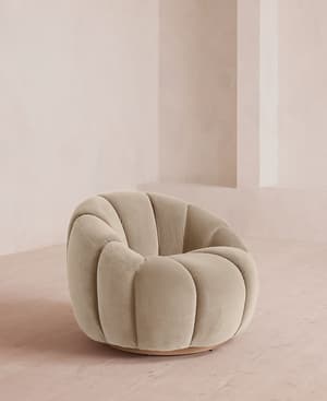 Garret Chair - Velvet - Oyster - UK - Listing Image