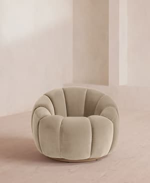 Garret Chair - Velvet - Oyster - US - Hover Image