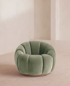 Garret Chair - Velvet - Seafoam - UK - Hover Image