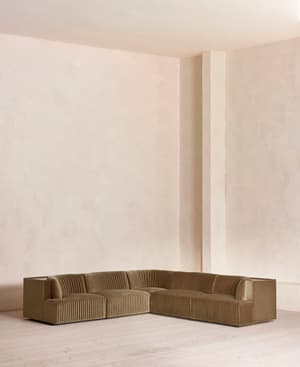 Hamish Modular Sofa - Corner Sofa - Velvet - Truffle - UK - Listing Image
