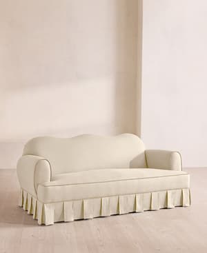 Madelyn Three Seater Sofa - Linen - Bisque - US - Listing Image