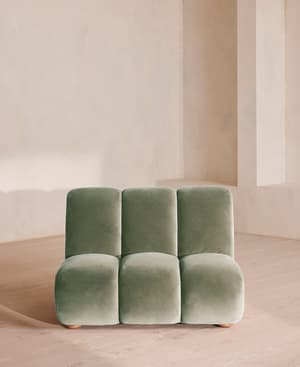 Noelle Modular Armchair - Velvet - Seafoam - UK - Listing Image