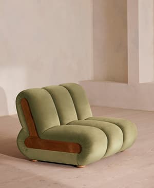 Noelle Modular Armchair - Velvet Lichen - UK - Hover Image