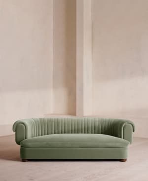 Rava Three Seater Sofa - Velvet - Seafoam - US - Listing Image