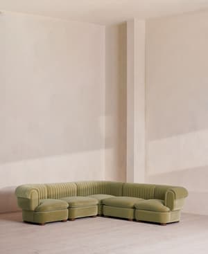 Rava Modular Sofa - Corner Sofa - Velvet - Lichen - Listing Image