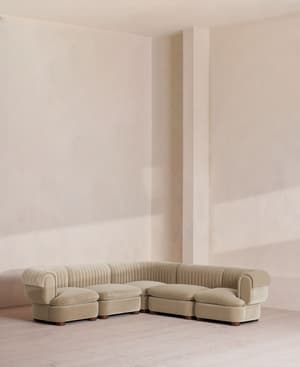 Rava Modular Sofa - Corner Sofa - Velvet - Oyster - UK - Listing Image