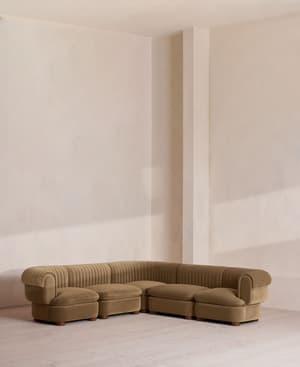 Rava Modular Sofa - Corner Sofa - Velvet - Truffle - UK - Listing Image