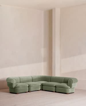 Rava Modular Sofa - Corner Sofa - Velvet - Seafoam - UK - Listing Image