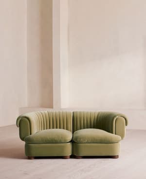 Rava Modular Sofa - Three Seater - Velvet - Lichen, - Listing Image