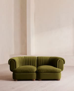 Rava Modular Sofa - Three Seater - Velvet - Olive - Listing Image