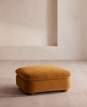 Rava Ottoman - Velvet - Mustard - US - Hover Image