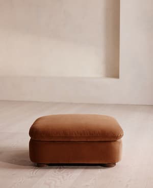 Rava Ottoman - Velvet - Cinnamon - US - Listing Image
