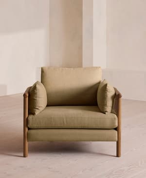 Sydney Armchair - Linen - Wheat - Hover Image