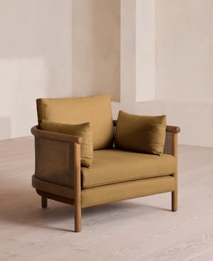 Sydney Armchair - Linen - Ochre - US - Listing Image