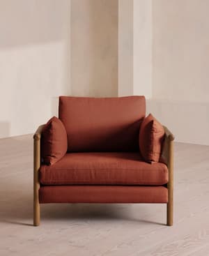 Sydney Armchair - Linen - Sienna, - Hover Image