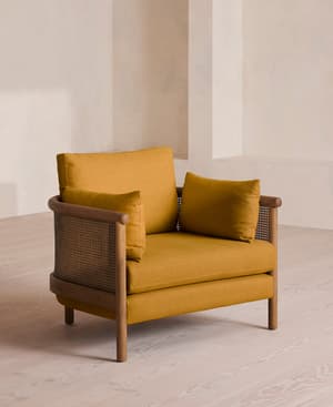 Sydney Armchair - Linen - Turmeric - UK - Listing Image
