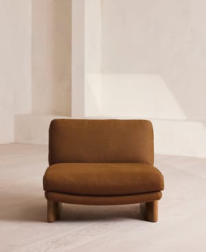 Tellis Chair - Linen - Terracotta - US - Hover Image