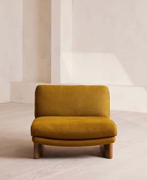 Tellis Chair Module - Linen - Turmeric - UK - Hover Image