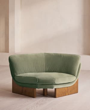 Tellis Corner Chair - Velvet - Seafoam - US - Listing Image