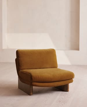 Tellis Chair - Velvet - Mustard - US - Hover Image
