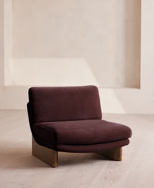 Tellis Chair - Velvet - Aubergine - US - Hover Image