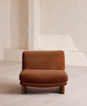 Tellis Chair - Velvet - Cinnamon - UK - Listing Image