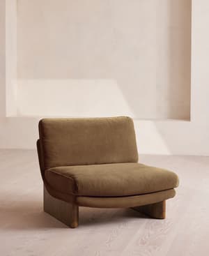 Tellis Chair - Velvet - Truffle - UK - Hover Image