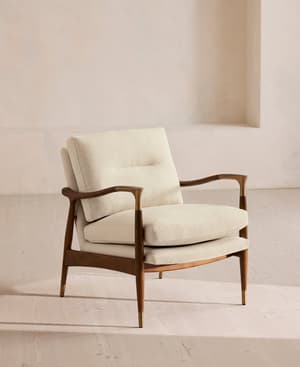 Theodore Armchair - Linen - Bisque - US - Listing Image