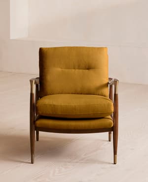 Theodore Armchair - Linen - Turmeric - US - Hover Image