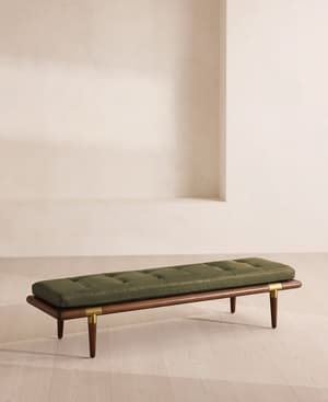 Theodore Bench - Leather - Moss - US - Listing Image