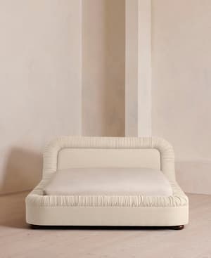 Vara Bed - King - Linen - Bisque - Hover Image