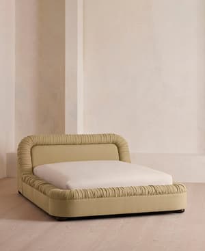 Vara Bed - Queen - Linen - Wheat - US - Listing Image